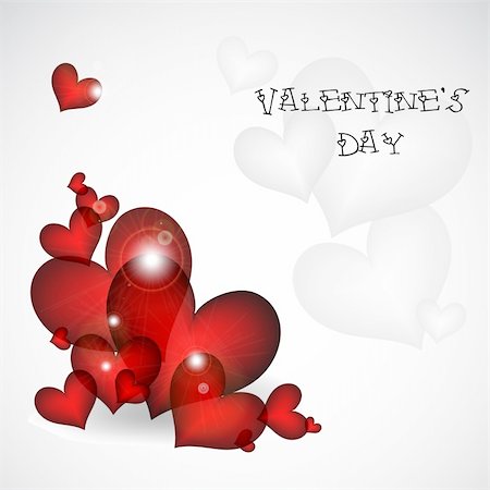 simsearch:400-05897211,k - Valentines Day background with Hearts element for design vector illustration Photographie de stock - Aubaine LD & Abonnement, Code: 400-05295210