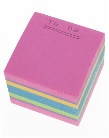 simsearch:400-05325346,k - To Do List Handwritten on a Stack of Paper Note Pad Isolated on White with a Clipping Path. Photographie de stock - Aubaine LD & Abonnement, Code: 400-05295712