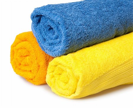 simsearch:400-06564793,k - color towels isolated on white Photographie de stock - Aubaine LD & Abonnement, Code: 400-05296154