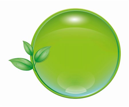 An image of a green nature concept icon Photographie de stock - Aubaine LD & Abonnement, Code: 400-05296404