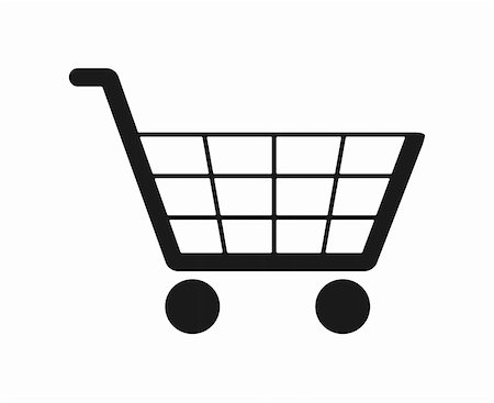 simsearch:400-05005850,k - An image of a simple black trolley Stock Photo - Budget Royalty-Free & Subscription, Code: 400-05296407