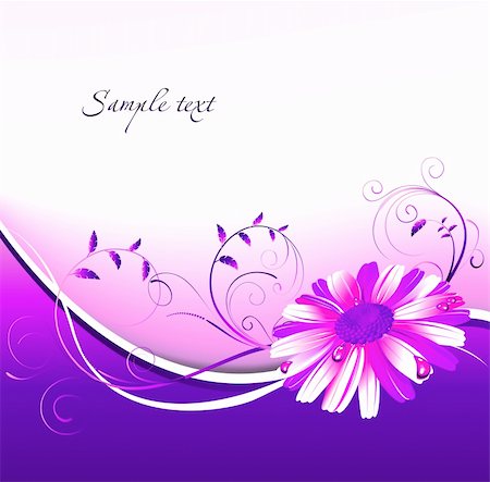 simsearch:400-05235691,k - Floral abstraction and flower. The Vector illustration Foto de stock - Super Valor sin royalties y Suscripción, Código: 400-05296409