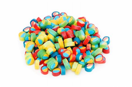 simsearch:400-05237252,k - Colourful sweets isolated on the white background Stock Photo - Budget Royalty-Free & Subscription, Code: 400-05296434