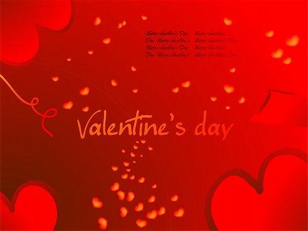simsearch:400-08345859,k - valentines day background (border) heart vector illustration Photographie de stock - Aubaine LD & Abonnement, Code: 400-05296454