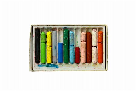 simsearch:400-04405401,k - Old crayon isolate Stock Photo - Budget Royalty-Free & Subscription, Code: 400-05296720