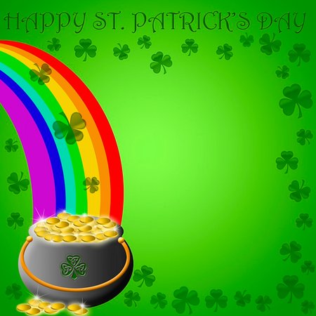 simsearch:400-08193746,k - Happy St Patricks Day Pot of Gold End of Rainbow Illustration Foto de stock - Super Valor sin royalties y Suscripción, Código: 400-05296961