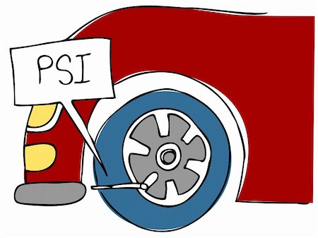An image of a PSI tire pressure. Stock Photo - Budget Royalty-Free & Subscription, Code: 400-05297201