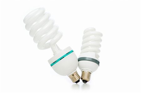 simsearch:400-04263435,k - Energy saving lamp isolated on the white background Photographie de stock - Aubaine LD & Abonnement, Code: 400-05297440
