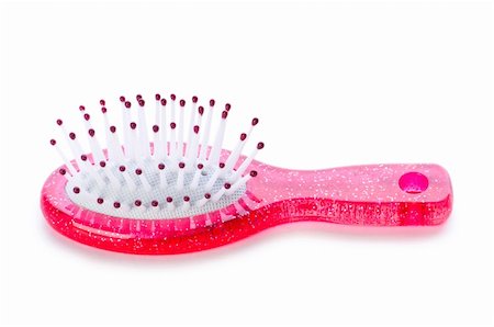 simsearch:400-08404327,k - Pink brush isolated on the white background Foto de stock - Royalty-Free Super Valor e Assinatura, Número: 400-05297749