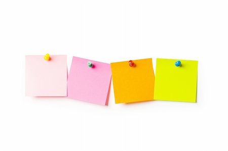 post its lots - Reminder notes isolated on the white background Photographie de stock - Aubaine LD & Abonnement, Code: 400-05297759