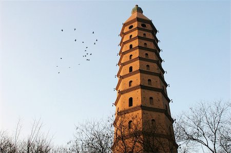 simsearch:400-07165260,k - Landmark of a historical pagoda in China Foto de stock - Royalty-Free Super Valor e Assinatura, Número: 400-05297958