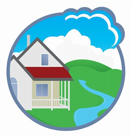 House. Vector illustration for you design Stock Photo - Budget Royalty-Free & Subscription, Code: 400-05298051