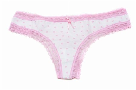 simsearch:400-05298095,k - Feminine underclothes, panties insulated on white background Photographie de stock - Aubaine LD & Abonnement, Code: 400-05298099