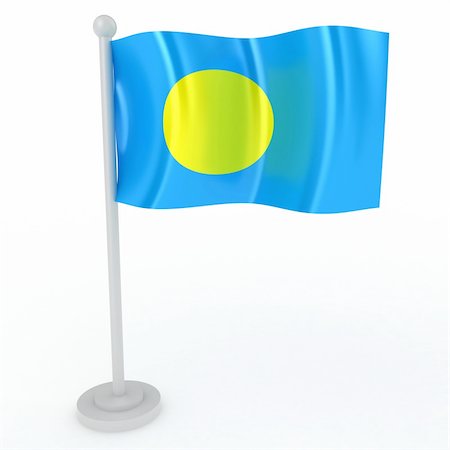 simsearch:400-04796084,k - Illustration of a flag of Palau on a white background Foto de stock - Royalty-Free Super Valor e Assinatura, Número: 400-05298158