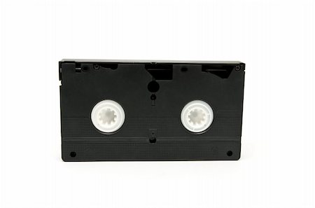 recorder - Old VHS cassette on a white background Stock Photo - Budget Royalty-Free & Subscription, Code: 400-05298253