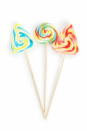 simsearch:400-05918017,k - Colourful lollipop isolated on the white background Stock Photo - Budget Royalty-Free & Subscription, Code: 400-05298407
