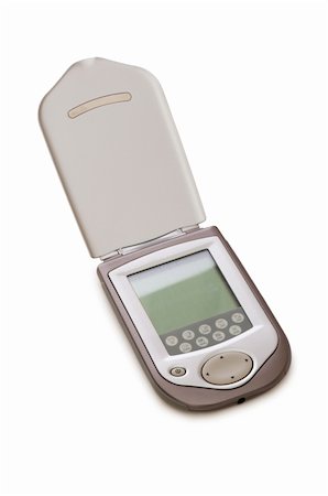 simsearch:400-04775780,k - Mobile phone with blank screen isolated on white Foto de stock - Super Valor sin royalties y Suscripción, Código: 400-05298401