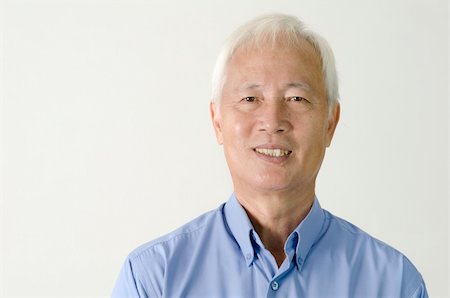 head shot of senior asian business man Stock Photo - Budget Royalty-Free & Subscription, Code: 400-05298573