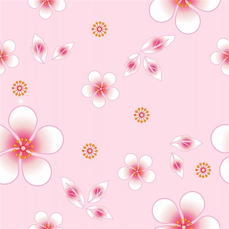 simsearch:400-04350601,k - Seamless floral background. Repeat many times. Vector illustration. Stock Photo - Budget Royalty-Free & Subscription, Code: 400-05298707