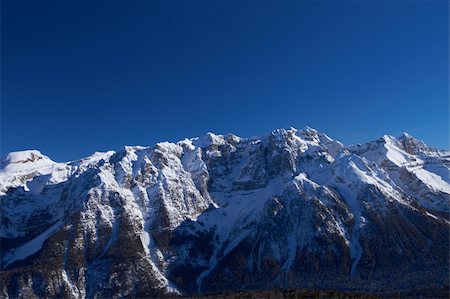 simsearch:400-07309469,k - Mountain peak of Italian Dolomites in winter Stock Photo - Budget Royalty-Free & Subscription, Code: 400-05298948