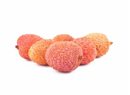 simsearch:400-04294971,k - Ripe litchi isolated on white background Photographie de stock - Aubaine LD & Abonnement, Code: 400-05299059