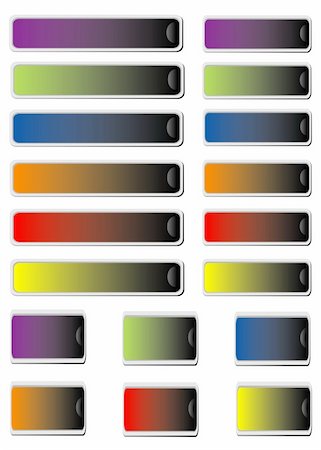 ellion (artist) - Colors set stickers, objects white isolated, vector Stockbilder - Microstock & Abonnement, Bildnummer: 400-05299105