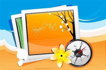 simsearch:400-04773117,k - illustration of autumn card with compass Stock Photo - Budget Royalty-Free & Subscription, Code: 400-05299154