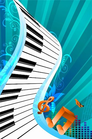 simsearch:400-06359196,k - illustration of abstract music card Stock Photo - Budget Royalty-Free & Subscription, Code: 400-05299182