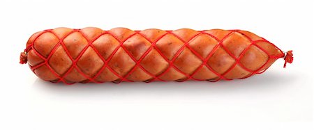 Sausage braided with red strand Stock Photo - Budget Royalty-Free & Subscription, Code: 400-05299192