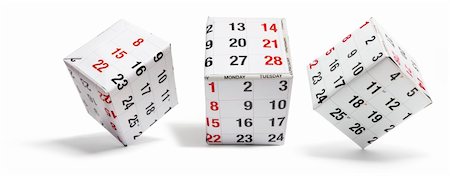 simsearch:400-05201122,k - Boxes with Calendar Pages on White Background Foto de stock - Royalty-Free Super Valor e Assinatura, Número: 400-05290531