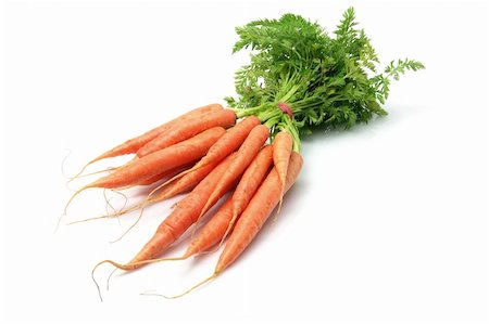 simsearch:400-05368196,k - Carrots on White Background Foto de stock - Super Valor sin royalties y Suscripción, Código: 400-05290559