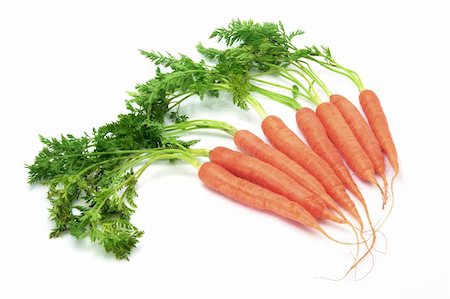 simsearch:400-05369257,k - Carrots on White Background Photographie de stock - Aubaine LD & Abonnement, Code: 400-05290567