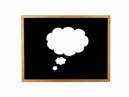 simsearch:400-06178203,k - A blackboard isolated against a white background Stock Photo - Budget Royalty-Free & Subscription, Code: 400-05290579