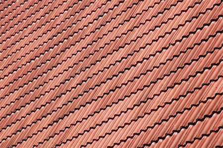 rain on roof - Pattern of red roof look strange. Stock Photo - Budget Royalty-Free & Subscription, Code: 400-05290694