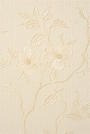 simsearch:400-08334706,k - Wallpaper with flowers on a beige background Foto de stock - Super Valor sin royalties y Suscripción, Código: 400-05290786