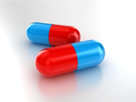 simsearch:400-08697202,k - Illustration of two capsules with a medicine inside Stock Photo - Budget Royalty-Free & Subscription, Code: 400-05290818