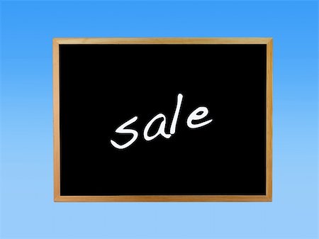 simsearch:400-06178203,k - A blackboard isolated against a blue background Stockbilder - Microstock & Abonnement, Bildnummer: 400-05290834