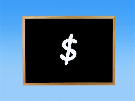 simsearch:400-07971845,k - A blackboard isolated against a blue background Stock Photo - Budget Royalty-Free & Subscription, Code: 400-05290836