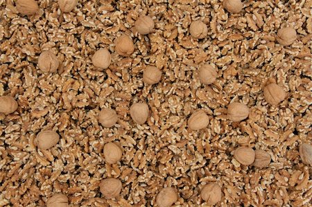Background of peeled walnut Foto de stock - Royalty-Free Super Valor e Assinatura, Número: 400-05290907