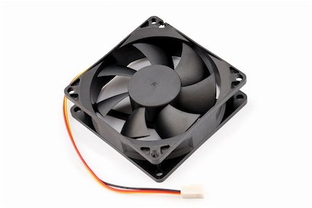 simsearch:400-08676685,k - The computer fan isolated on white background Stock Photo - Budget Royalty-Free & Subscription, Code: 400-05291983