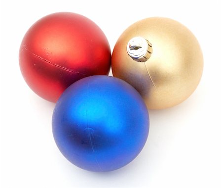 simsearch:400-04499150,k - red and blue christmas blubs on white background Foto de stock - Royalty-Free Super Valor e Assinatura, Número: 400-05292018