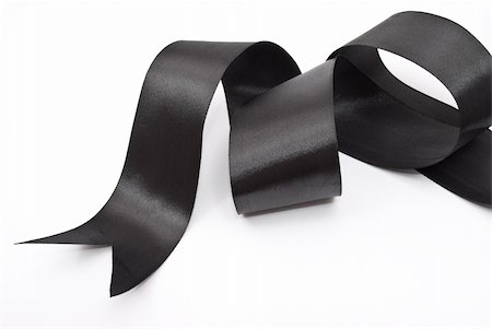 Black ribbon Stock Photo - Budget Royalty-Free & Subscription, Code: 400-05292230