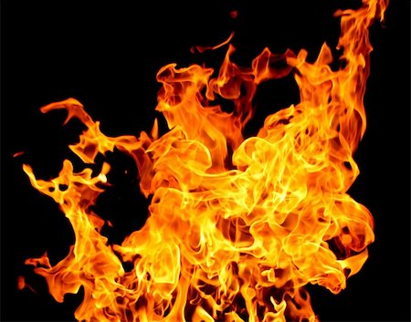 fire on black background Stock Photo - Budget Royalty-Free & Subscription, Code: 400-05292256