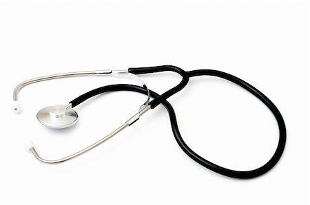 simsearch:400-04631028,k - a Doctor's stethoscope on a white background with space for text Photographie de stock - Aubaine LD & Abonnement, Code: 400-05292283