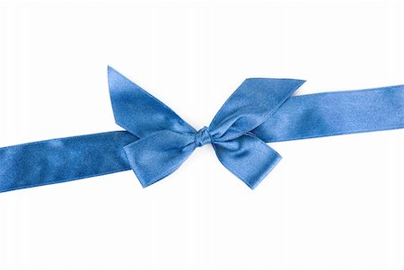 simsearch:400-06172940,k - blue holiday ribbon on white background Foto de stock - Royalty-Free Super Valor e Assinatura, Número: 400-05292487