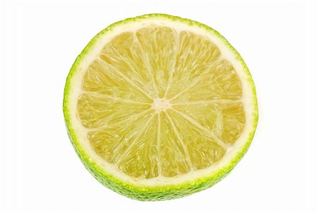 simsearch:400-08814206,k - ripe lime isolated on a white background Photographie de stock - Aubaine LD & Abonnement, Code: 400-05292490