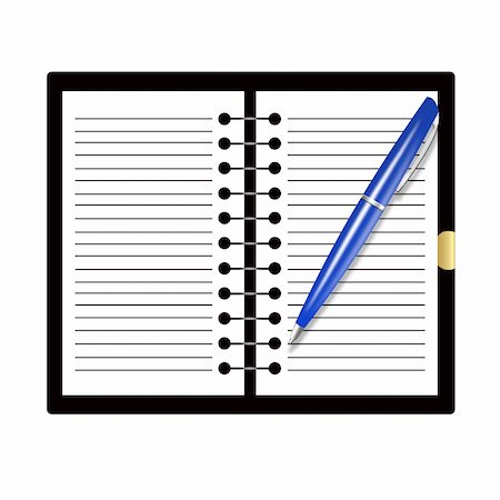 ruslan5838 (artist) - Illustration of record book and pen for records Stock Photo - Budget Royalty-Free & Subscription, Code: 400-05304242