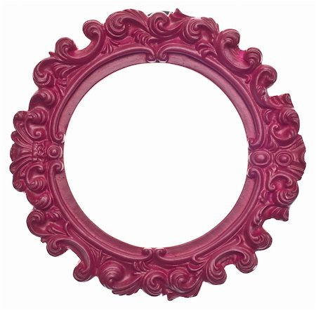 simsearch:400-05689139,k - Purple Round Modern Vibrant Colored Empty Frame Isolated on White with a Clipping Path. Foto de stock - Super Valor sin royalties y Suscripción, Código: 400-05304280