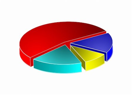 simsearch:700-00795524,k - color 3d pie chart contemporary background vector illustration Foto de stock - Super Valor sin royalties y Suscripción, Código: 400-05304455