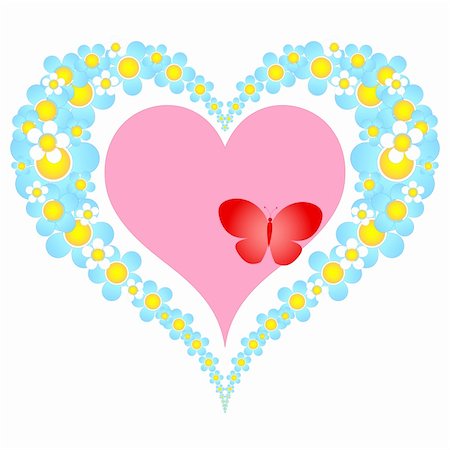 simsearch:400-08410647,k - valentine floral heart Stockbilder - Microstock & Abonnement, Bildnummer: 400-05304658